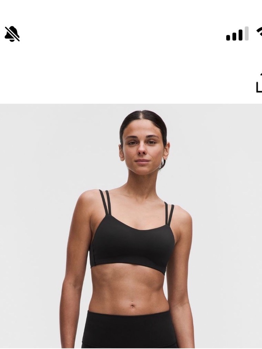 Like new! Lululemon Like a Cloud Jog Bra - light support B/C cup